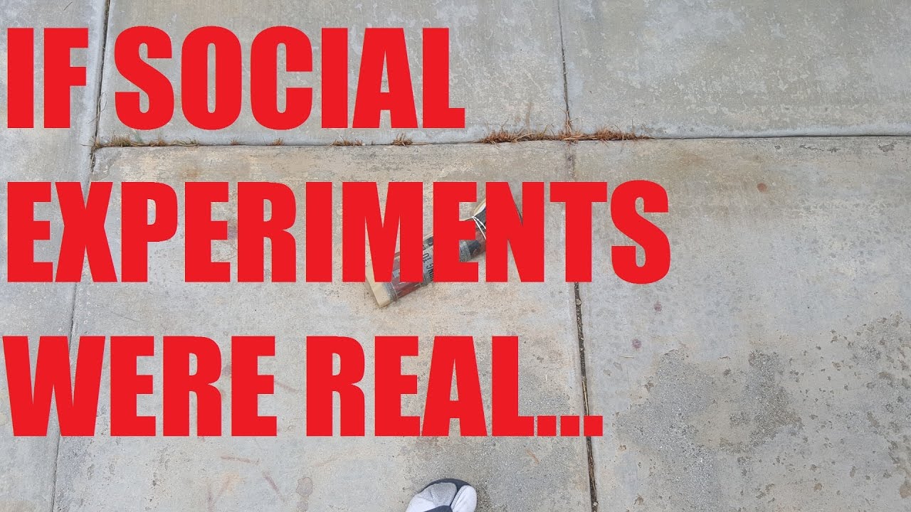 If Social Experiments Were Real...