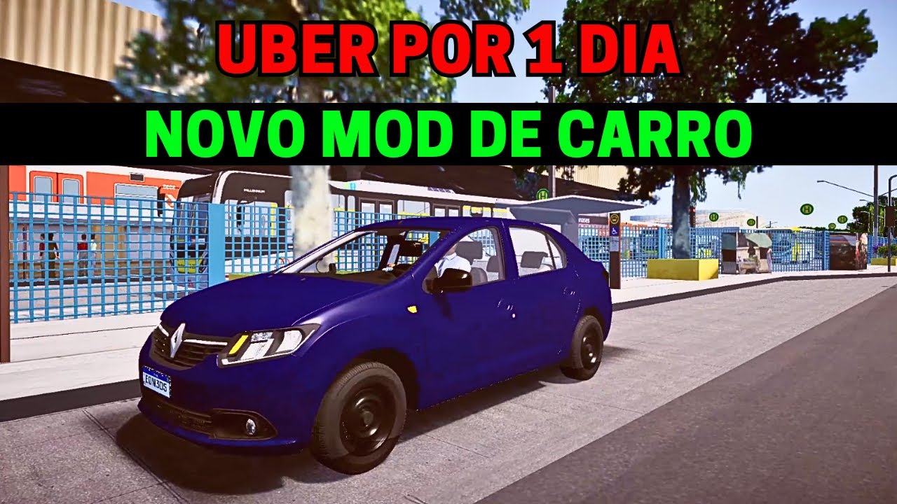 🔴Proton Bus Simulator | Uber por 1 Dia | Mapa Guaianases ZL | Mod de Carro Renault Logan #cqmods