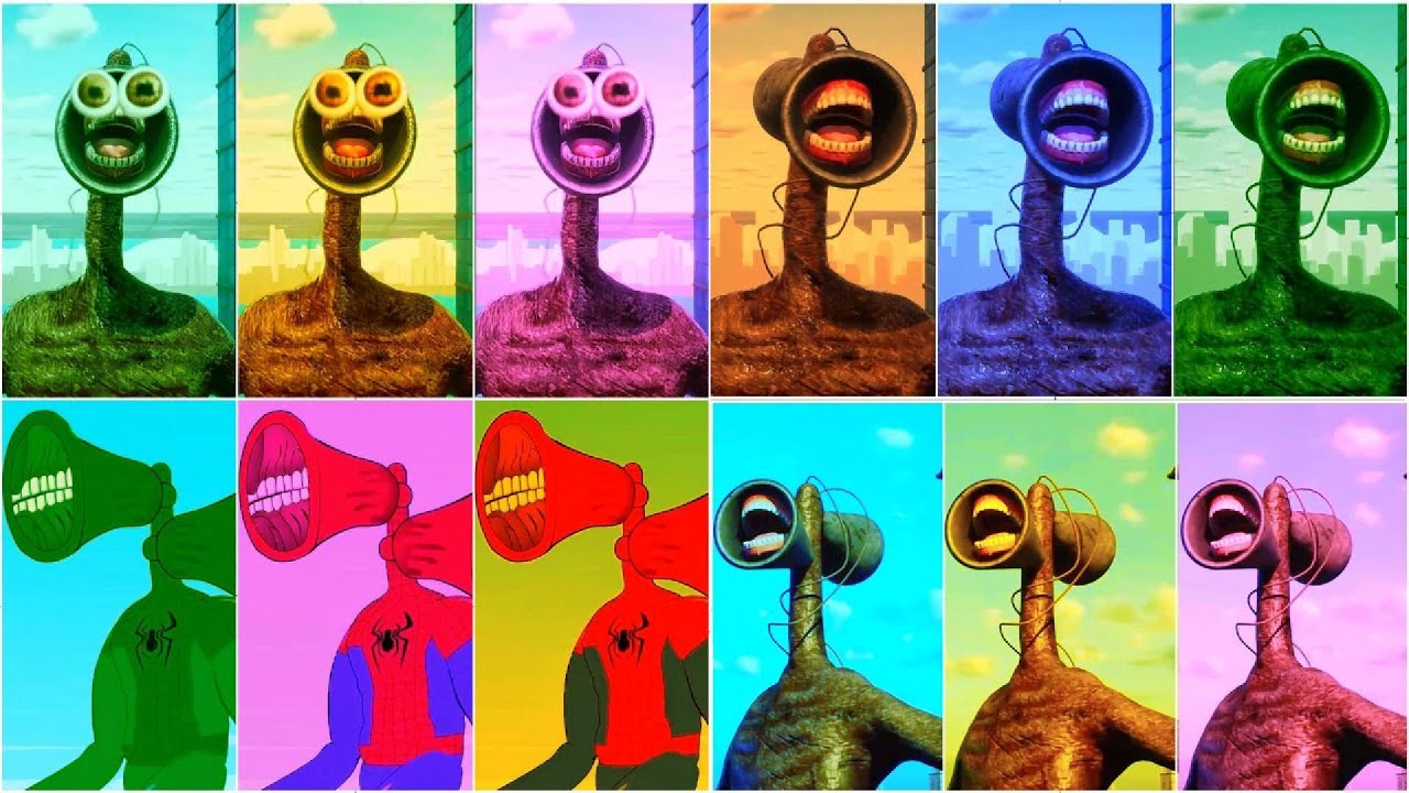 Siren head megamix coffin dance meme song cover siren head mega colour battle coffin dance