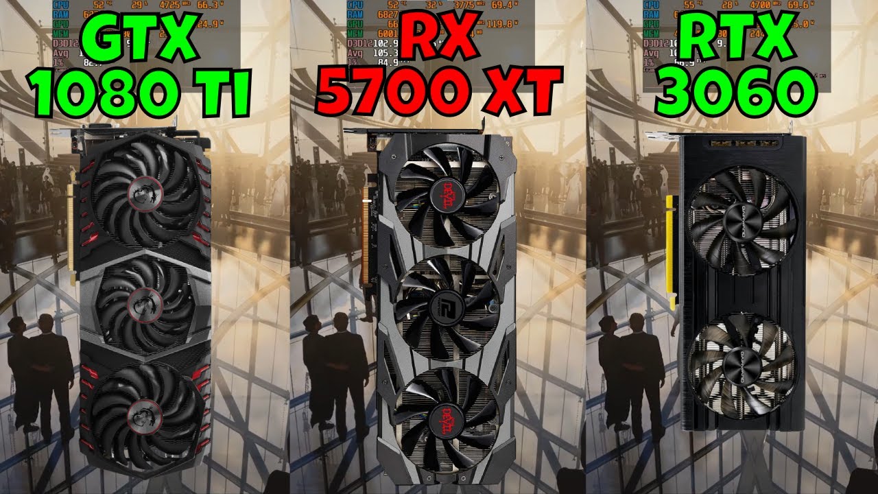 GTX 1080 Ti vs RX 5700 XT vs RTX 3060 (In 10 Games) 1440p