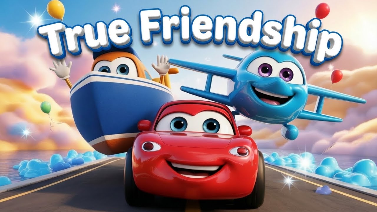🚗🚢✈️ True Friendship Never Ends | 3D Cartoon Story for Kids