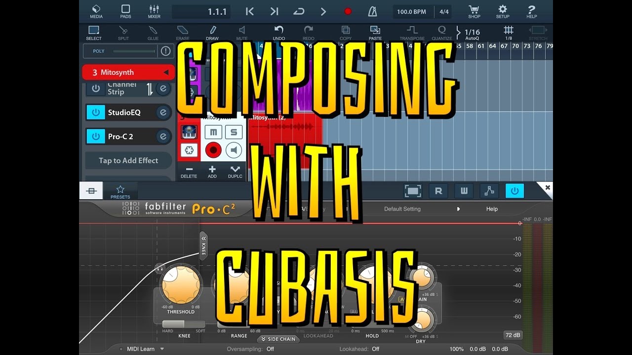 Как я начинаю сочинять музыку с помощью Cubasis &mdash; демонстрация на iPad