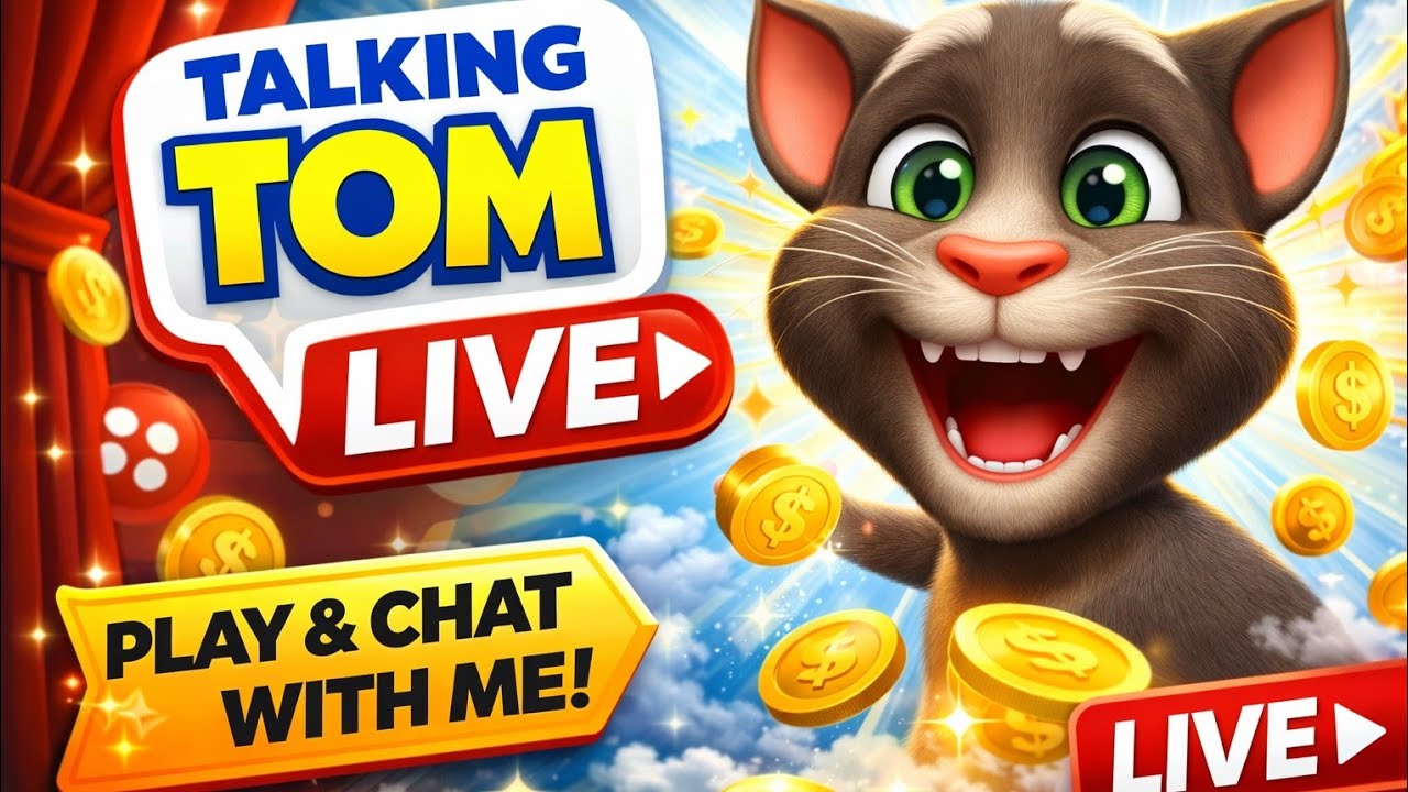 LIVE – Talking Tom is Talking to Everyone 😱 | Non-Stop Fun