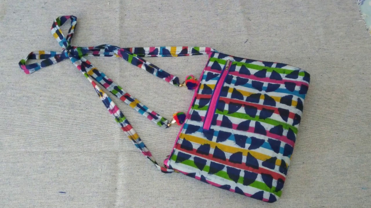 Sabke Liye ek Pyara sa Bag, DIY Colourful Sling Bag with a twist, New design sling bag