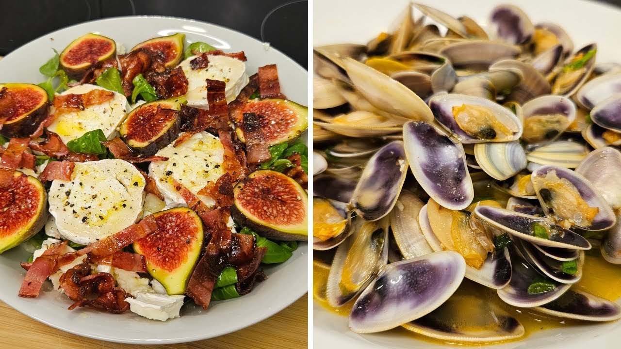 2 RECETAS PARA NAVIDAD y FIN DE AÑO 🎄 Ensalada de Higos con Rulo de Cabra y Bacon + Coquinas