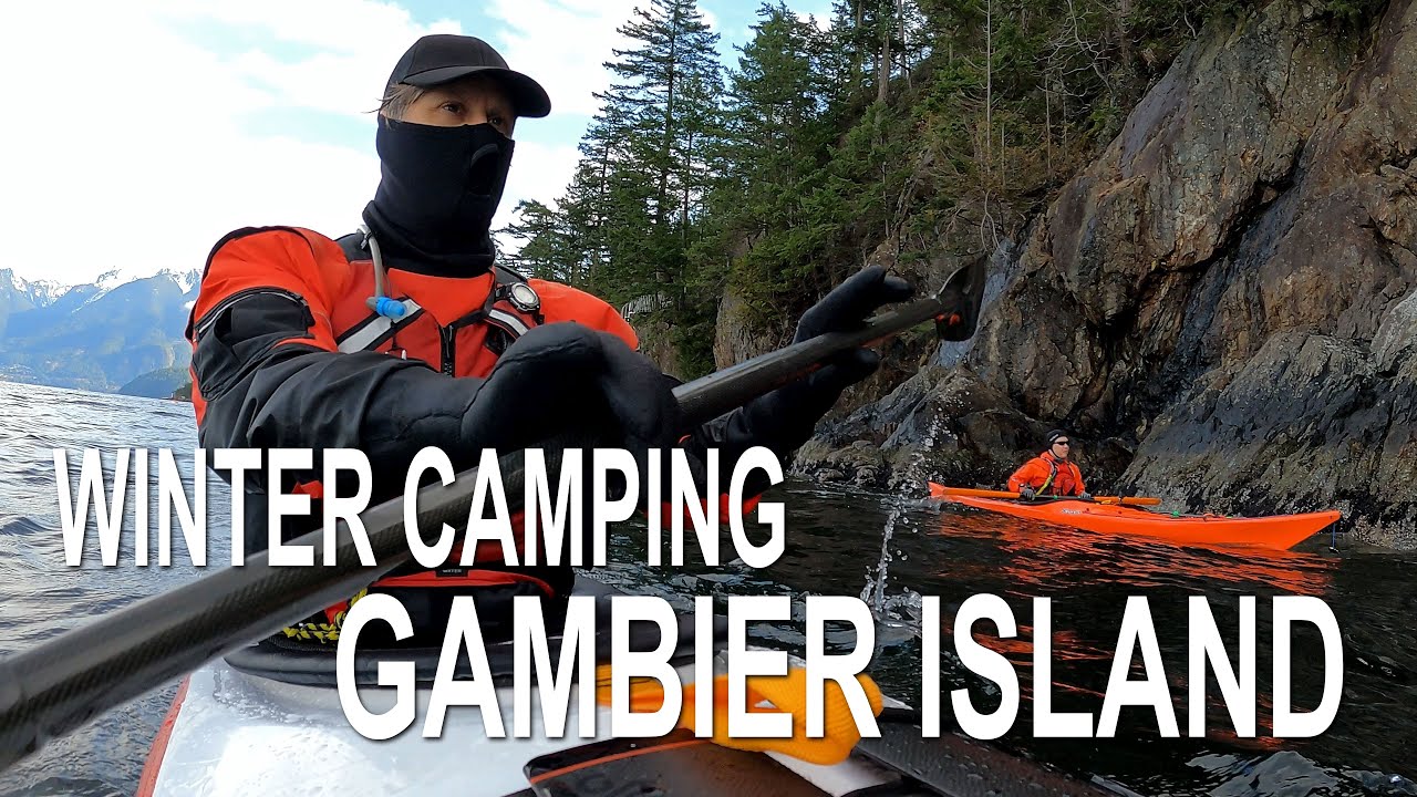 Sea Kayaking from West Vancouver to Gambier Island. BC winter camping at it's finest.