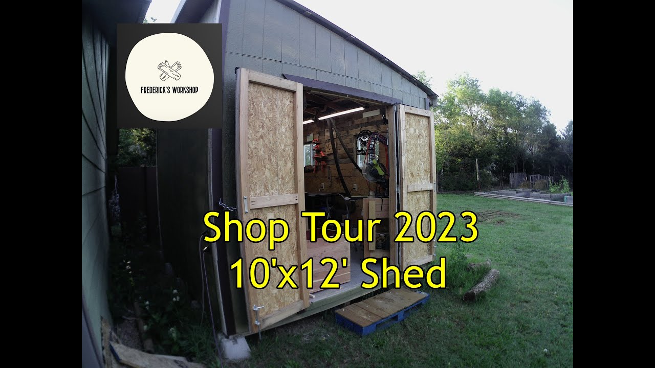 Shop Tour 2023 in a 10ft by 12ft shed