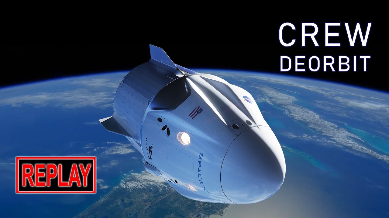 REPLAY: Crew-11 deorbits and splashes down after crewmember medical situation (15 Jan 2026)