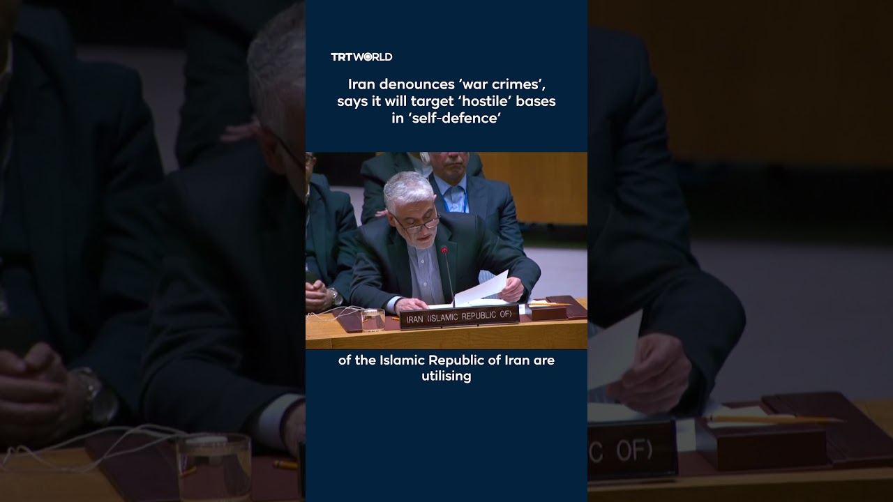 Iran denounces &lsquo;war crimes&rsquo; at the UN Security Council