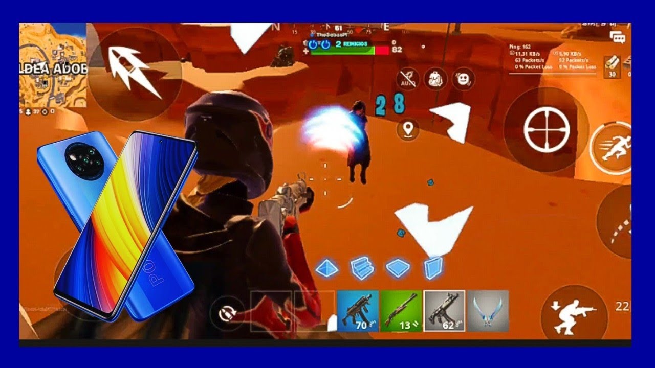 📱 60 FPS INSANOS en Fortnite Mobile 🔫 | POCO X3 PRO DESTROZA