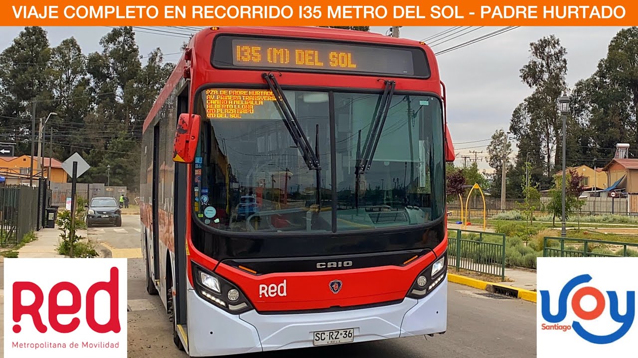 Viaje completo en recorrido I35 desde Metro Del Sol hasta Padre Hurtado