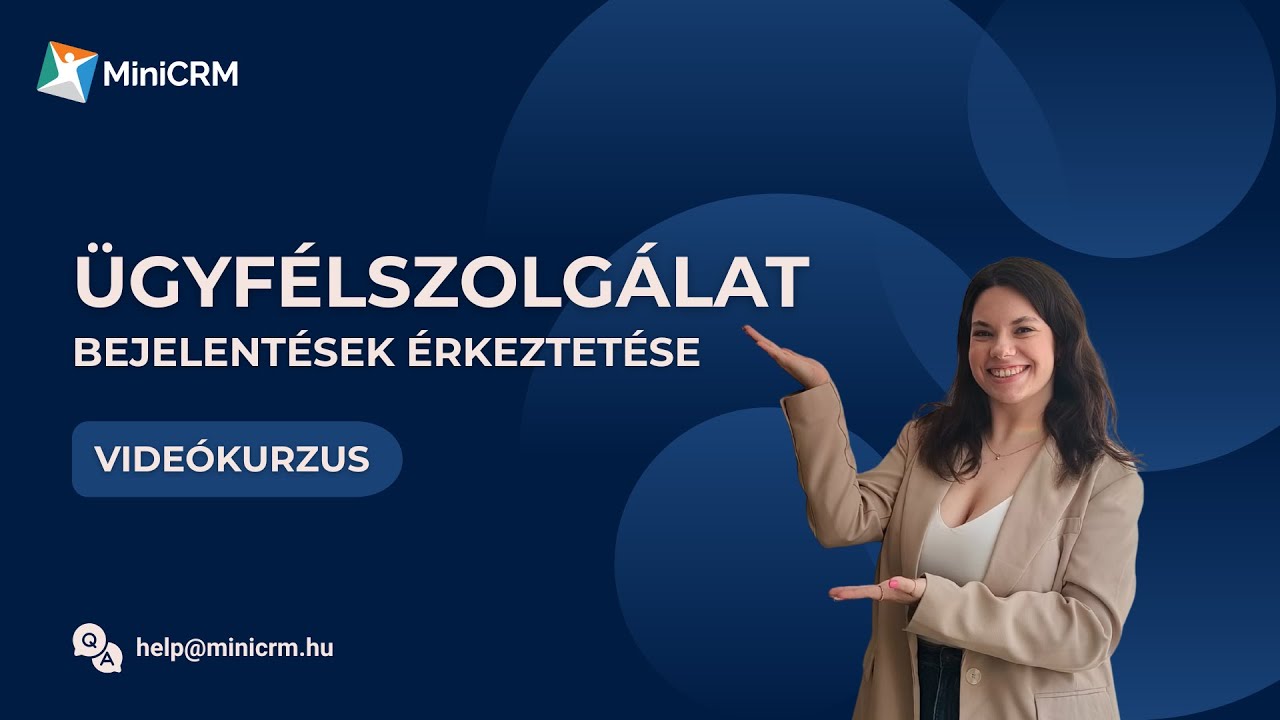 Ügyfélszolgálat - Bejelentések érkeztetése