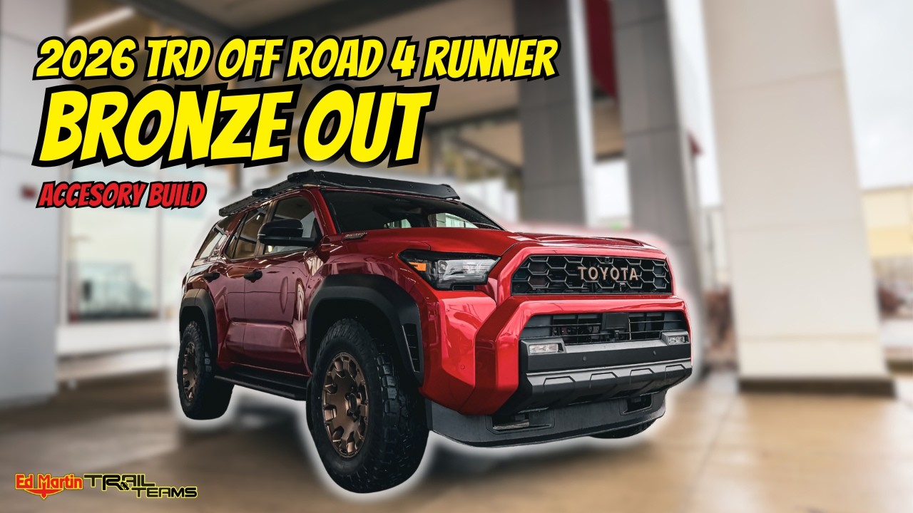 Превращение внедорожника 4Runner TRD 2026 года в бронзовый тюнинг.