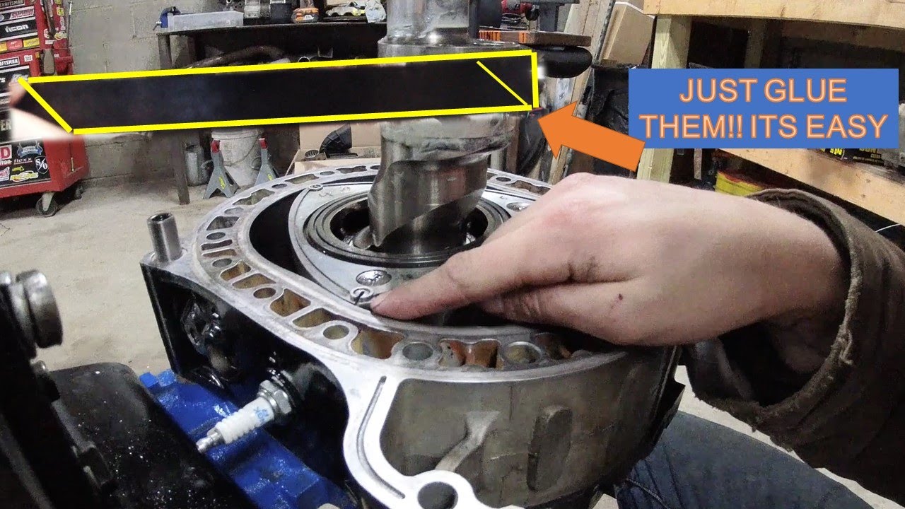 Gluing Rotary Engine Apex Seals Together To Rebuild this 13b REW
