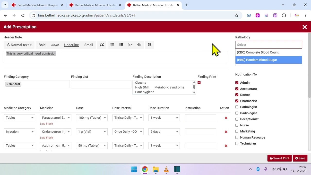 Part 3 Doctor's department - Hospital management software User guide by PTECH Asia