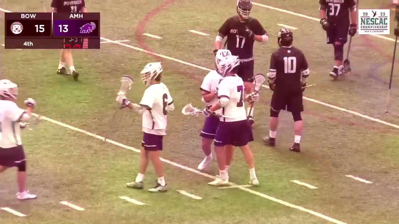 Men's Lacrosse: Amherst vs. Bowdoin - NESCAC Quarterfinal Highlights (4/29/23)