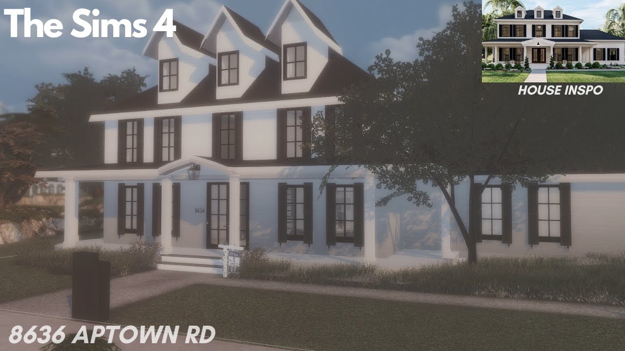 The Sims 4: Realistic Half-Furnished Home | Speed Build with cc | Luxe Farmhouse