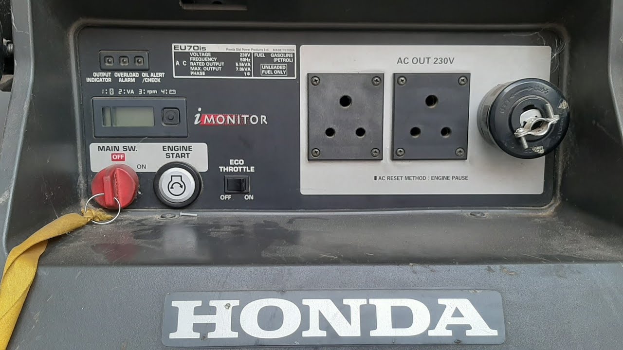 honda fi eu 70 is generator repair