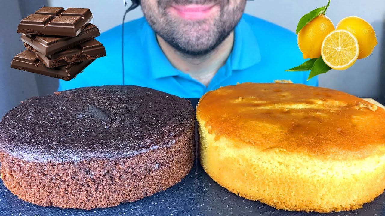 ASMR CHOCOLATE CAKE + LEMON CAKE MUKBANG 먹방 (EATING SOUNDS) EATING SHOW