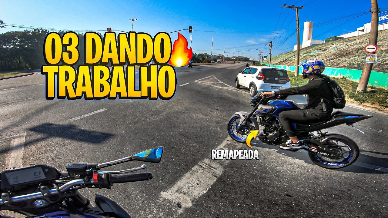 MT-03 DANDO TRABALHO NO ROLÊ | REMAP MUDOU A MOTO 🔥