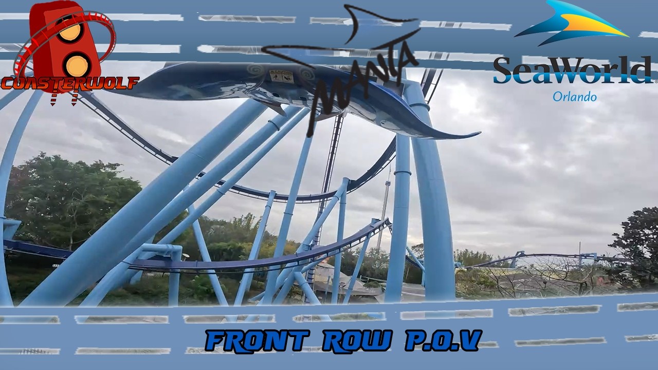 Manta Front Row Seaworld Orlando FL 60FPS