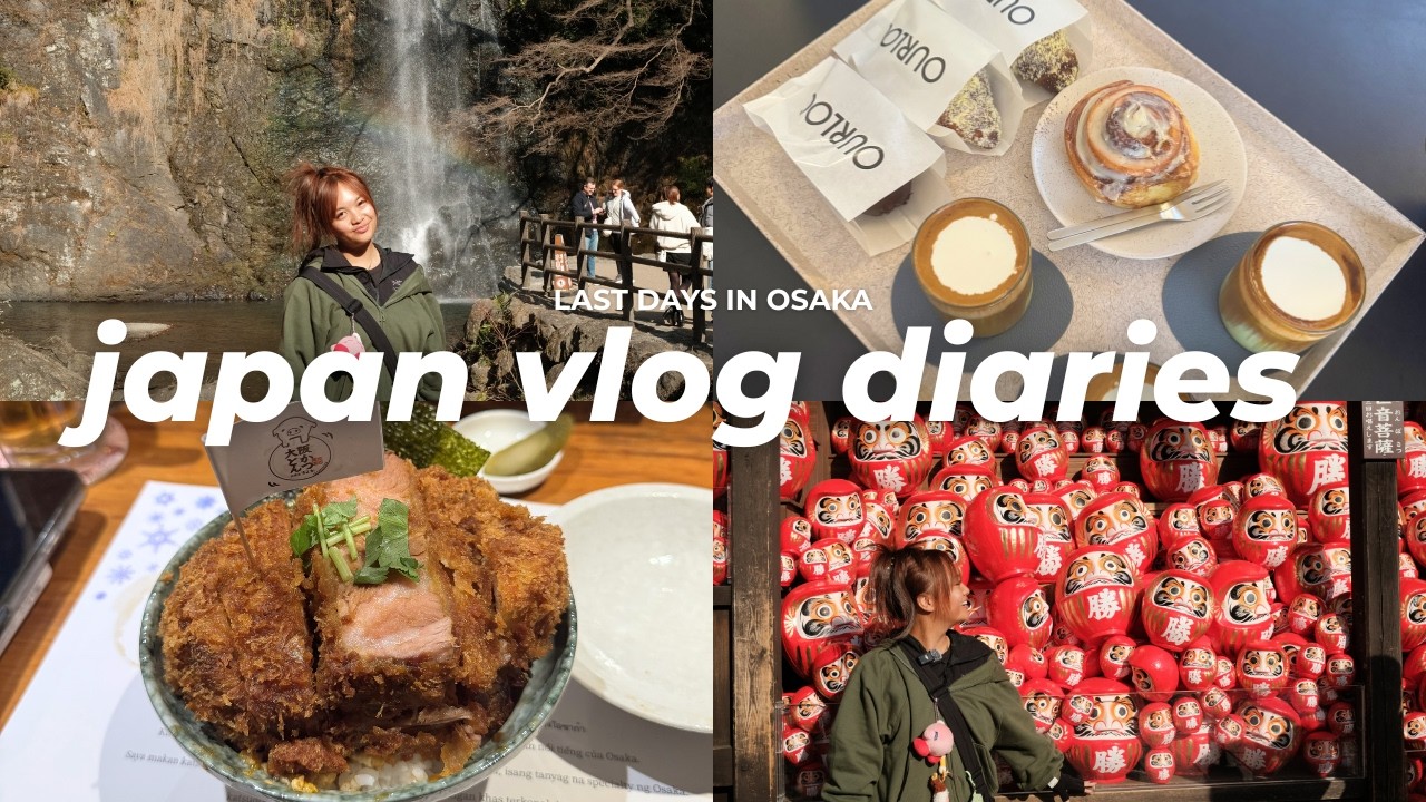 japan vlog diaries: osaka aquarium, katsuoji temple and minoh falls 🐠⛩️🌊
