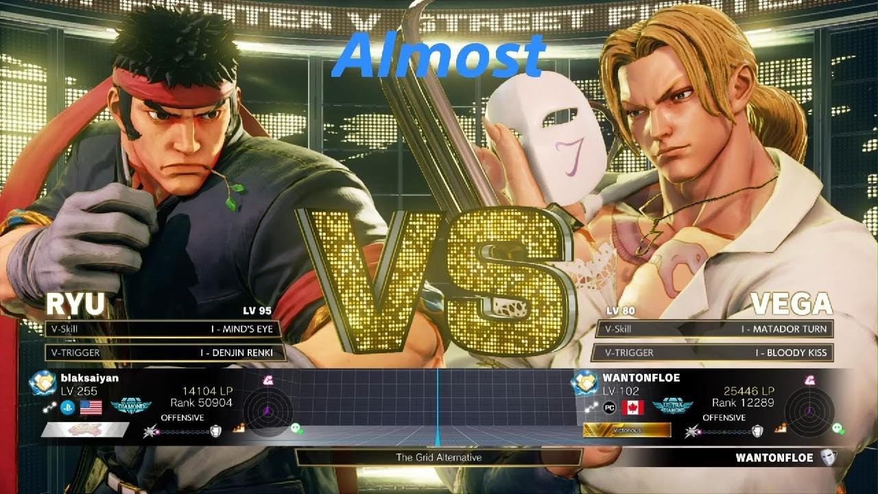 Street Fighter 5 : blaksaiyan vs WANTONFLOW - Almost