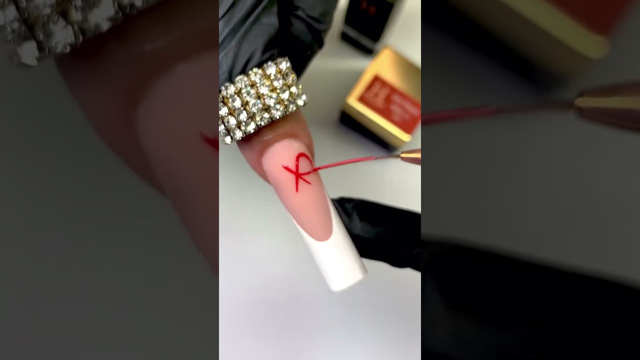Bow Nails: Techniques & Applications #shorts #bow #tutorial