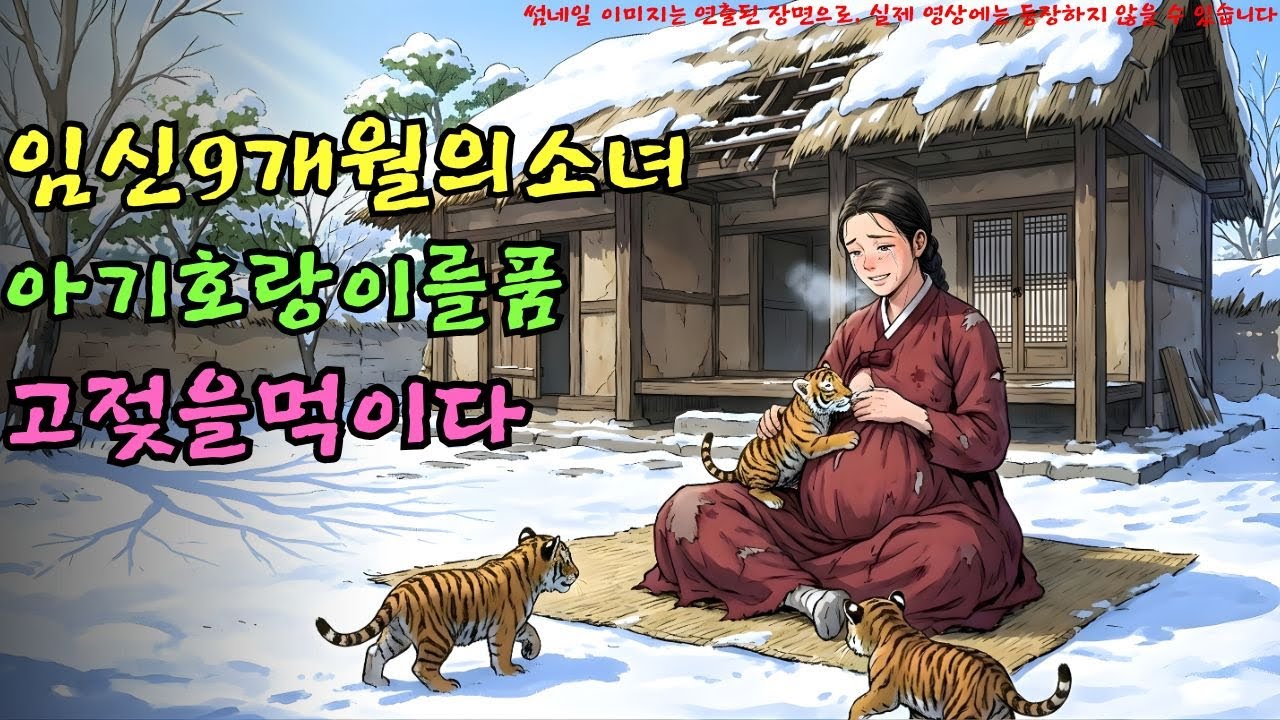 👌잠자기전 듣는 옛날이야기 1시|임신 9개월의 소녀, 아기 호랑이를 품고 젖을 먹이다… 기적이 찾아오다ㅣ옛날이야기 ㅣ민담 ㅣ오디오북ㅣ전설ㅣ설화 ㅣ야담