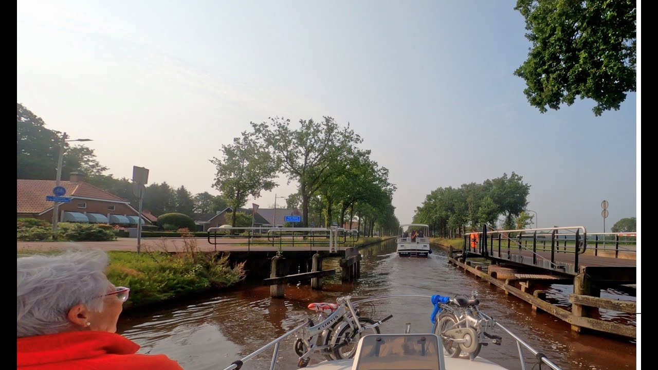 Wir kommen der NL/D Grenze immer näher. Start im Ort Musselkanaal/NL, Ankunft im YH Emspark Haren/D.