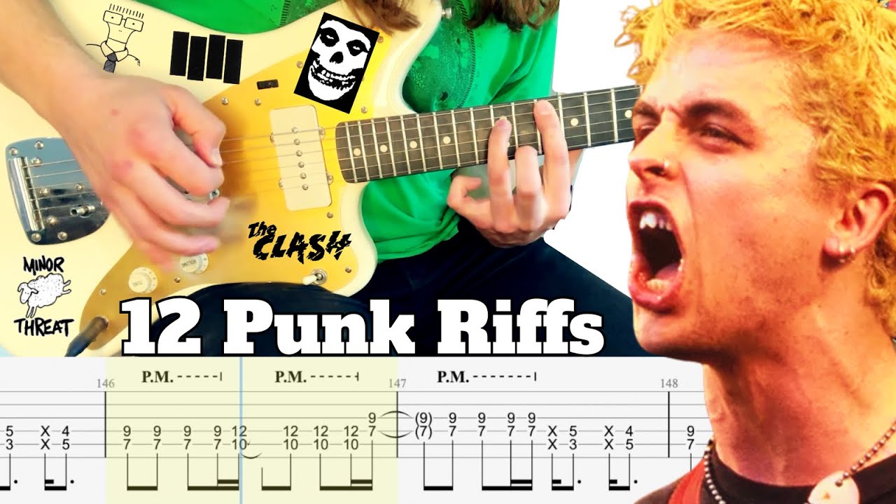 12 Kick-Ass PUNK RIFFS For Beginners (with Guitar TAB)