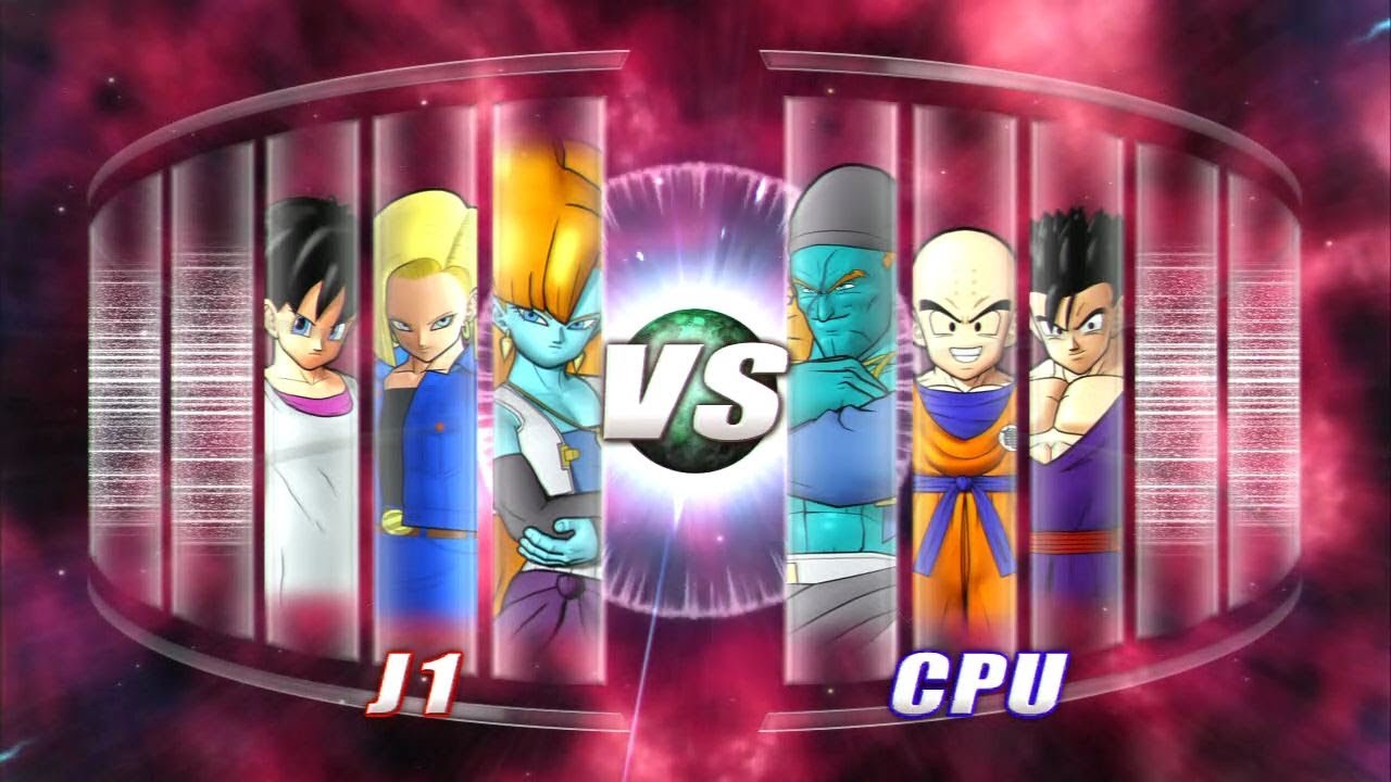 Dragon Ball: Raging Blast 2 | Zangya Videl and 18 vs Bojack Gohan and Krillin