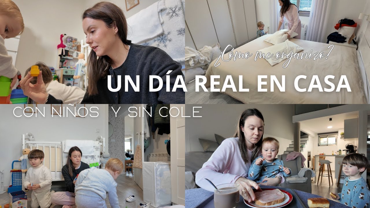 REALIDAD CON NIÑOS EN CASA+SIN COLE+ ¿CÓMO ME ORGANIZO? AGOTADA| VLOG