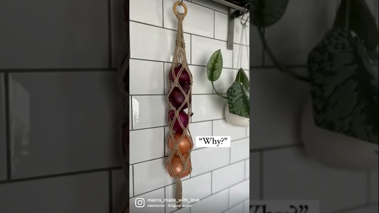 #macrame #macramedecor #kitchenitems #kitchendesign #rustic #frenchstyle #onion #cottagecore #boho