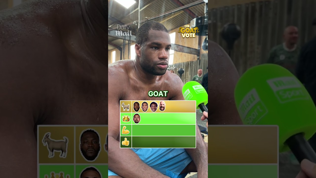 The GOAT VOTE with Daniel Dubois 🥊🐐 #dubois #usyk #boxing #fightnight #tysonfury