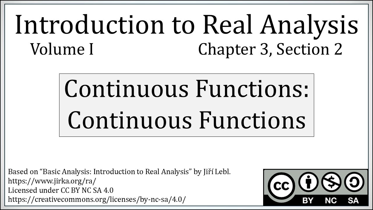 Continuous Functions