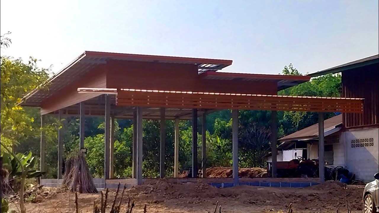 โครง#สร้างบ้านทรงโมเดิร์นงบ3แสน