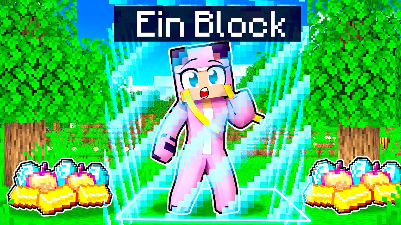 Minecraft, ABER die WELT ist 1 BLOCK groß! ✿ Minecraft