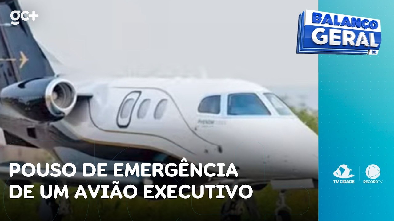 Pouso de emergência de um avião executivo: 'estamos com mínimo de combustível' | Balanço Geral CE