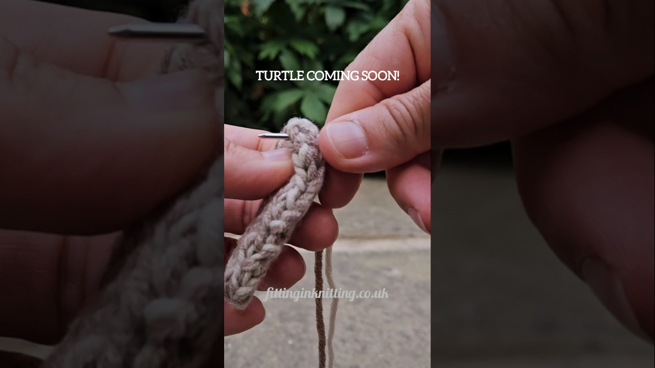 Sewing the Knitted Turtle Front Flipper