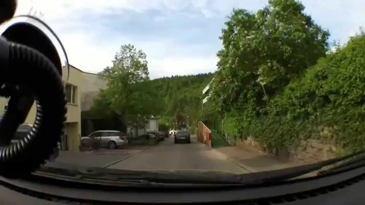 Fahrt durch Liestal (Städtli)  über den Schleifenberg nach Hersberg