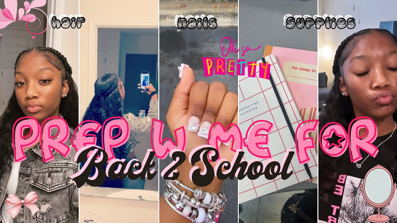PREP WITH ME FOR BACK TO SCHOOL !! | nails, school supplies, hair, etc || ThelifeofNickaylaDenise