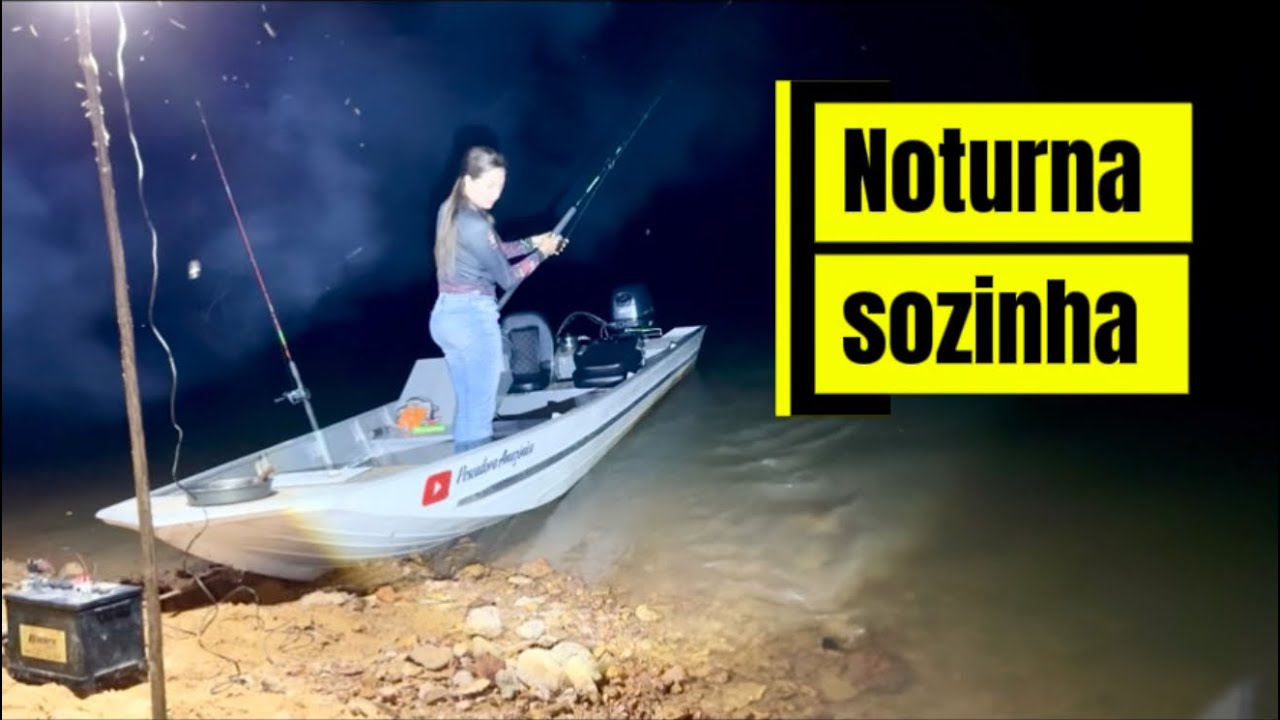 Pesquei a noite e acampei na selva amazônica 