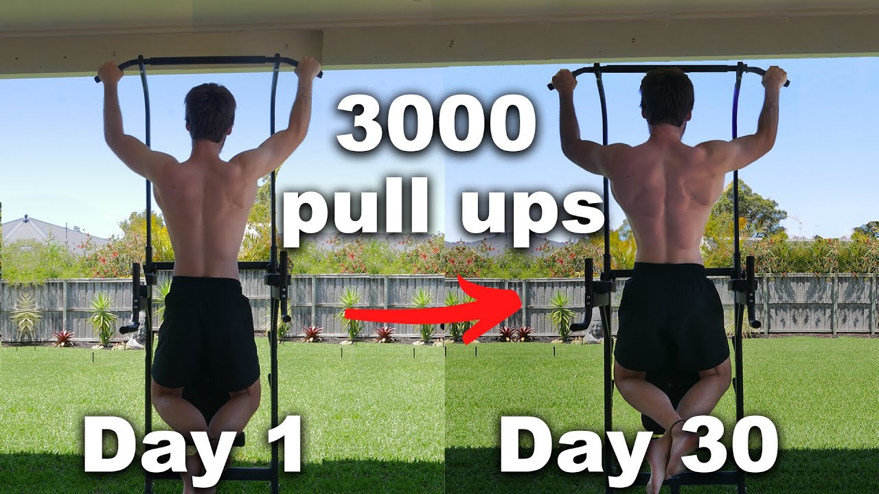 100 Pull-ups Everyday for a Month | Results - Skinny Transformation