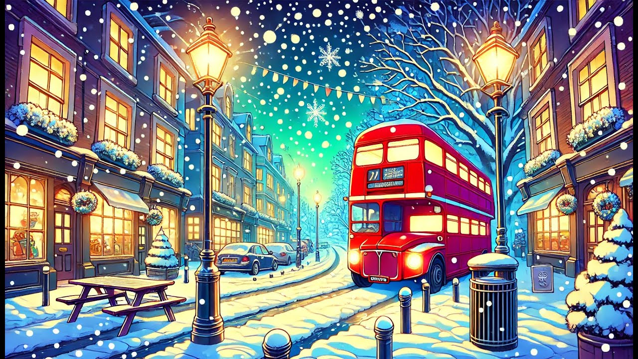 Snowy Night in London 2025