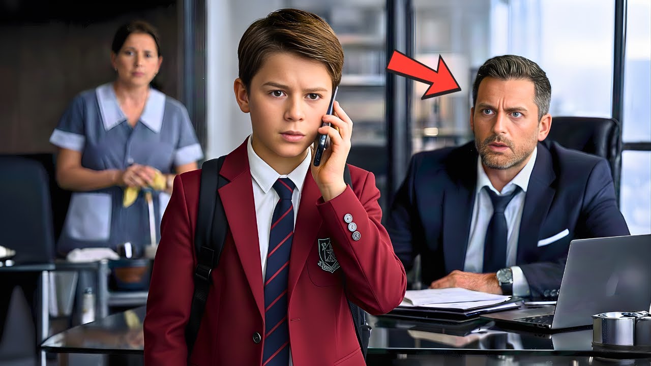 EL HIJO DE LA LIMPIADORA RESPONDE LA LLAMADA Y SALVA EL CONTRATO MÁS IMPORTANTE DEL CEO MILLONARIO