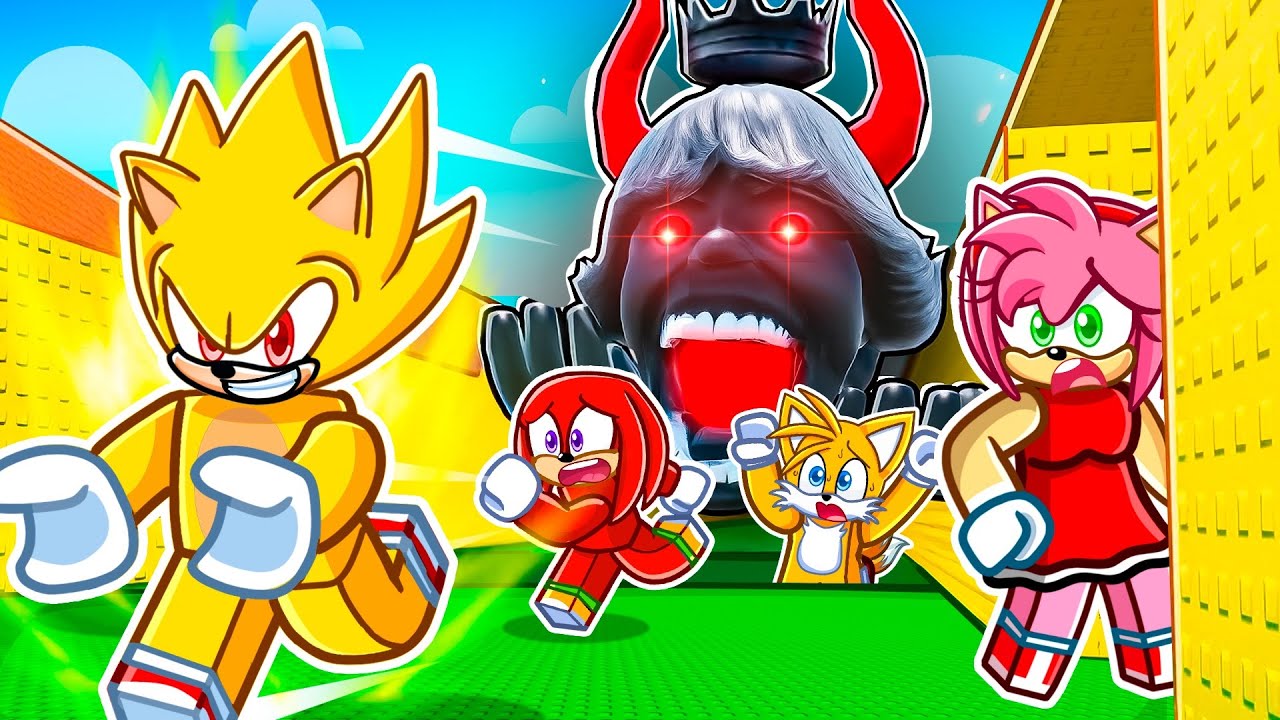 Me Converti en SUPER SONIC en No Seas APLASTADO Por el 67 en Roblox!
