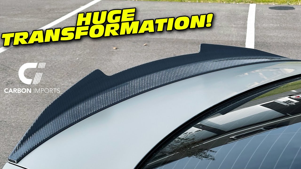 Installing a Carbon Fiber Spoiler on the Audi S5!
