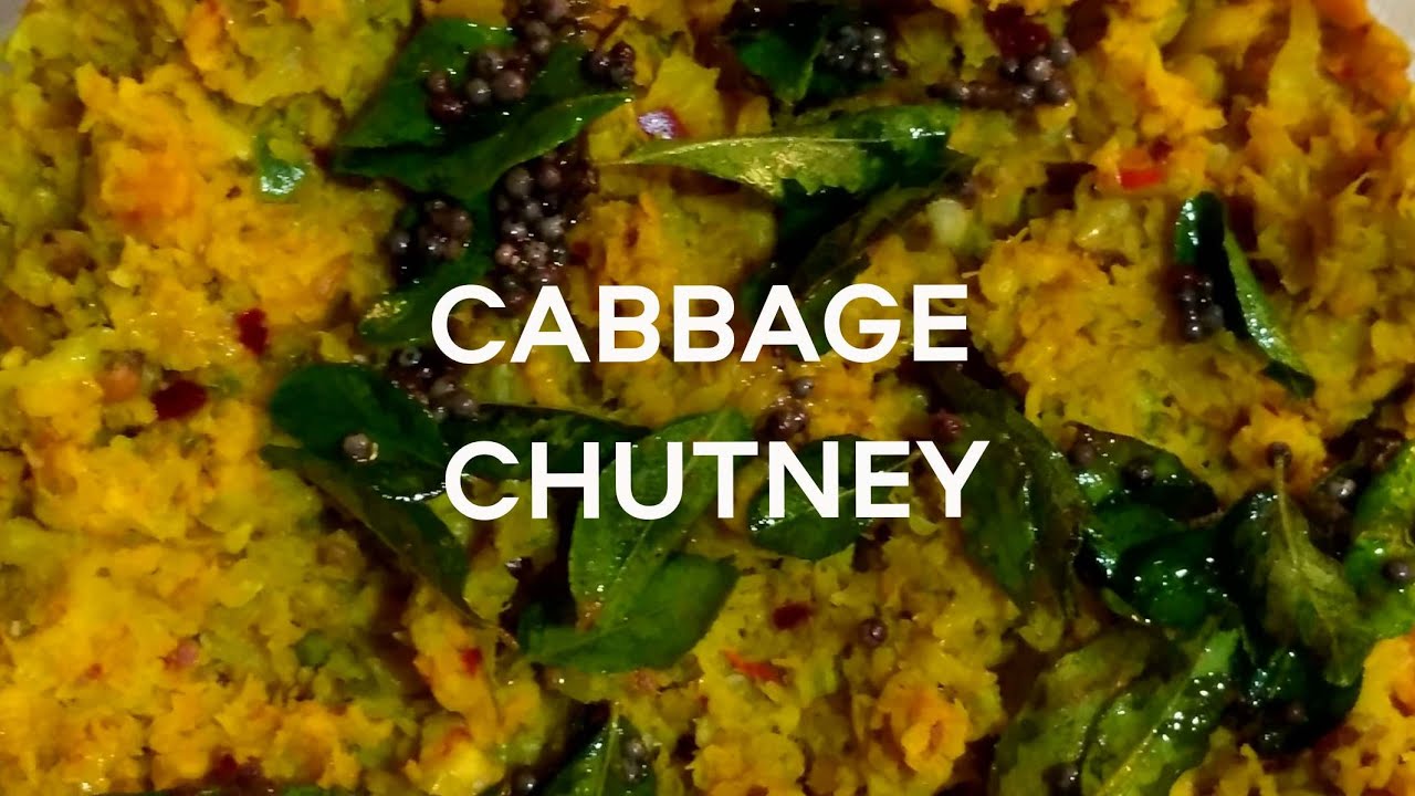 Cabbage Chutney | Bread Spread | Easy Spicy Chutney | For Rice | Idli | Dosa |