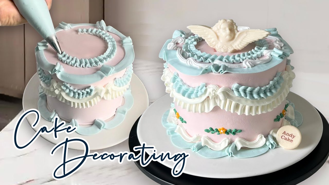 How to Decorate a Vintage Angel Cake | Step-by-Step Decorating Tutorial